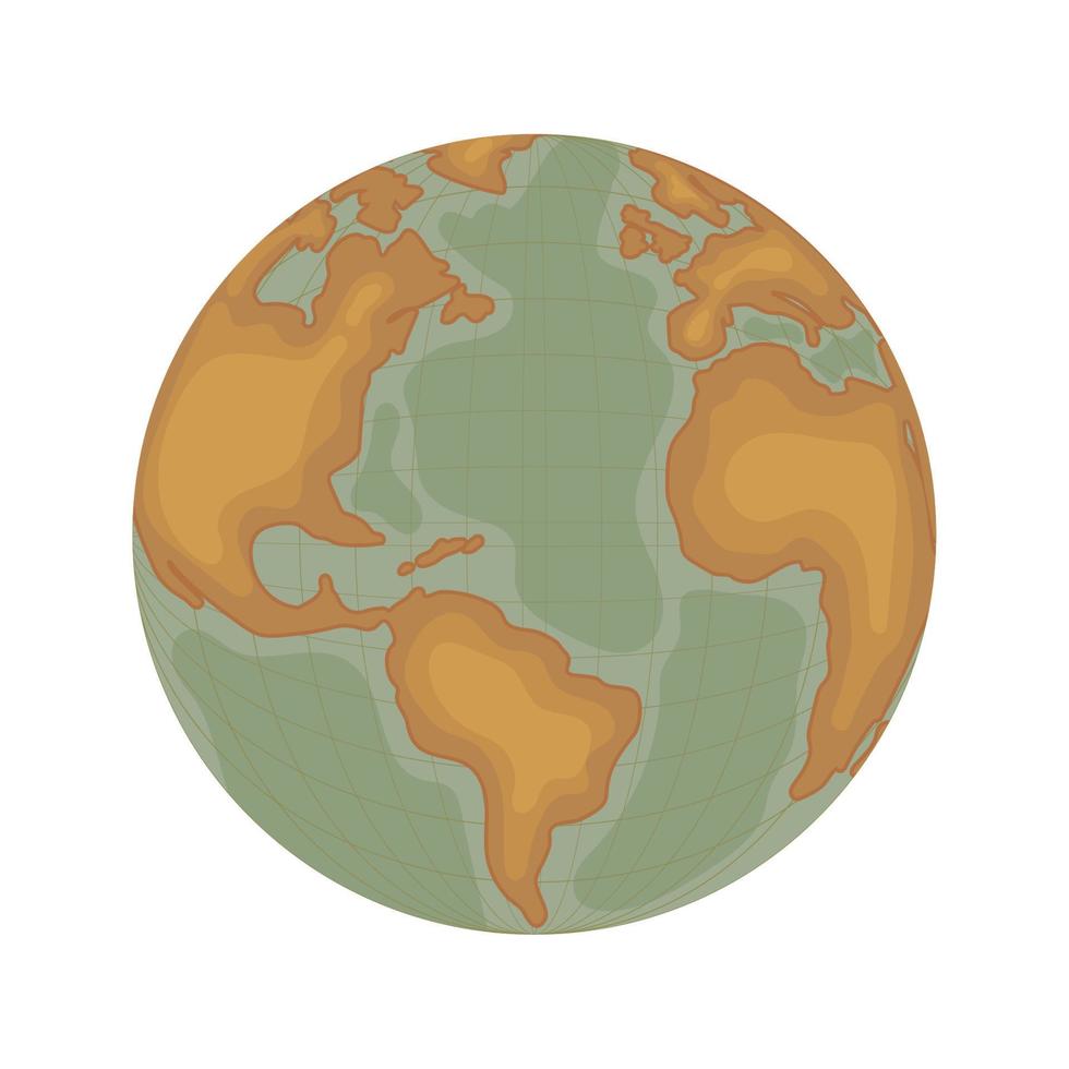 icône de carte de globe vecteur
