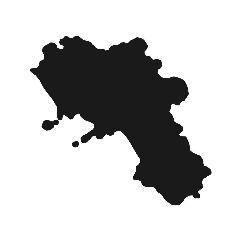 carte de campanie. région d'italie. illustration vectorielle. vecteur