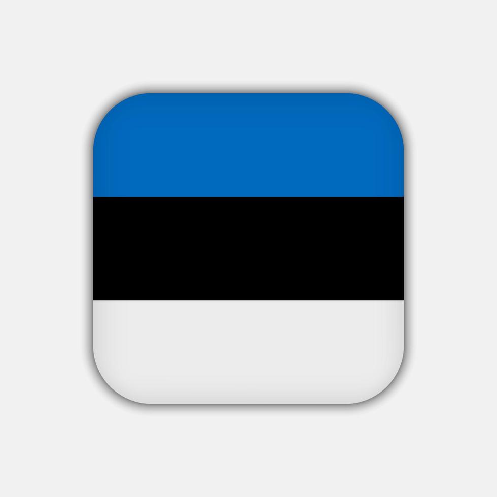 drapeau estonien, couleurs officielles. illustration vectorielle. vecteur