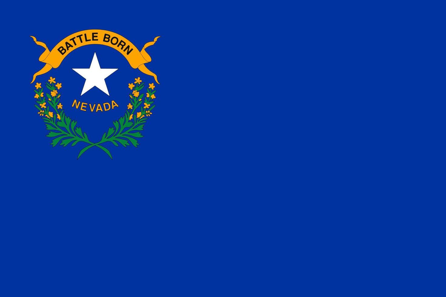 drapeau de l'état du nevada. illustration vectorielle. vecteur