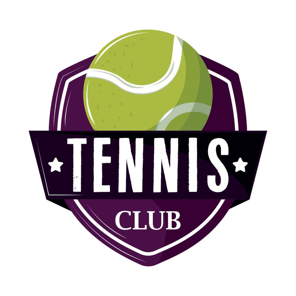club sportif de tennis vecteur