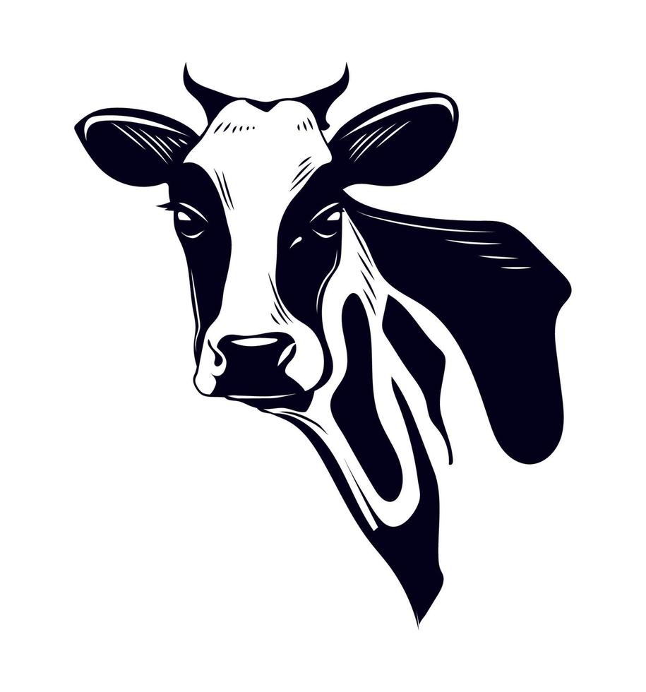 icône animal vache vecteur
