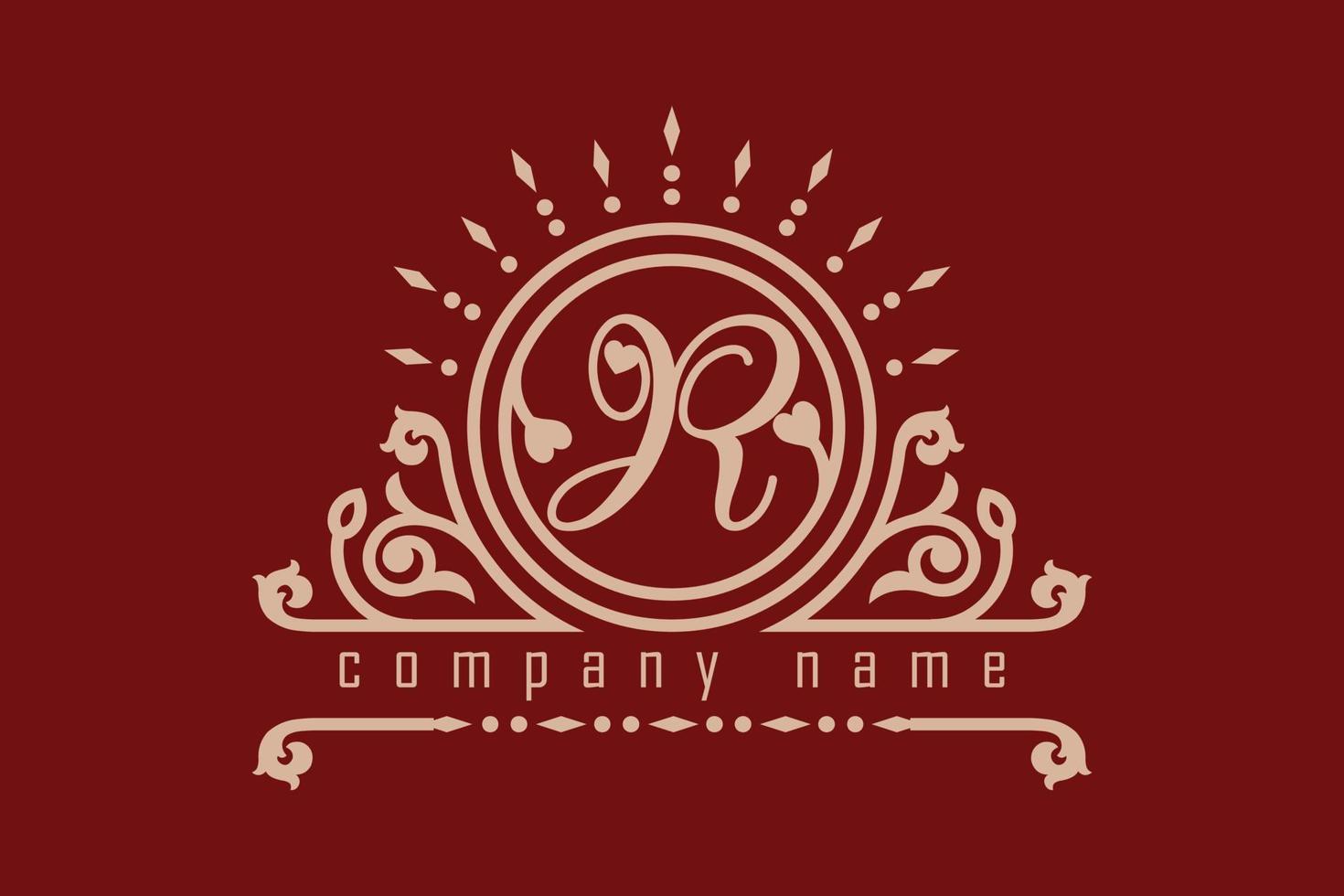 conceptions de logo belove monogramme lettre r. vecteur