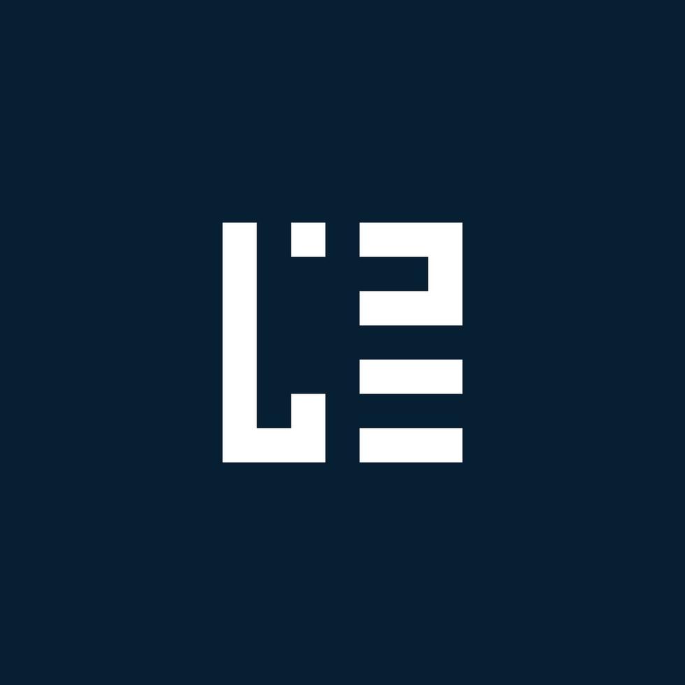logo monogramme initial lz avec style géométrique vecteur