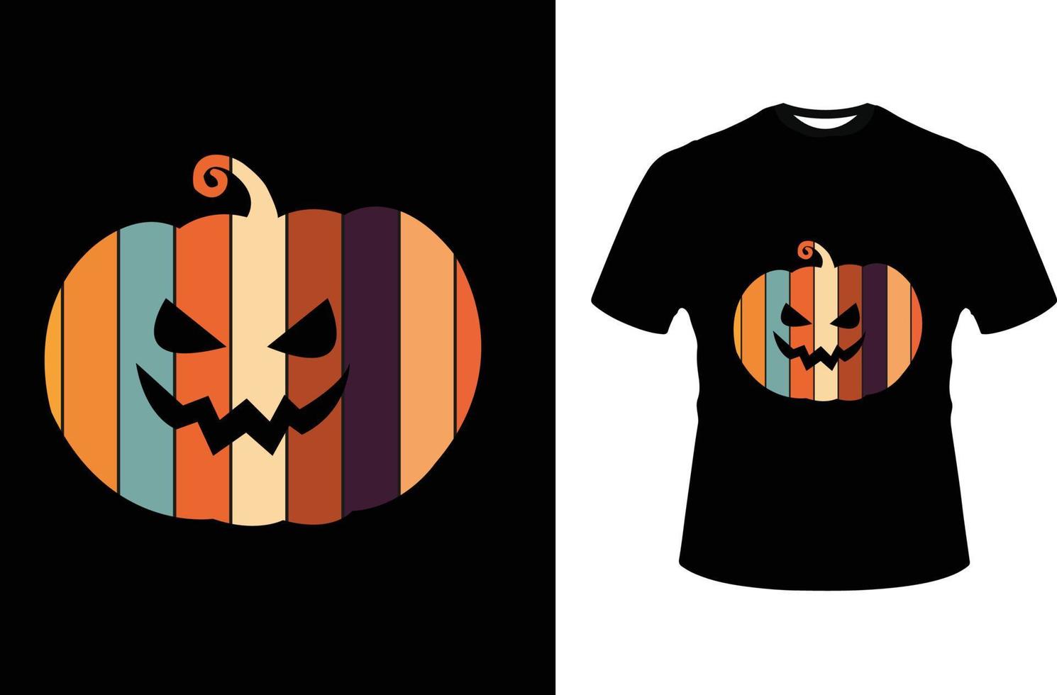 conception de t-shirt graphique à la mode halloween vecteur