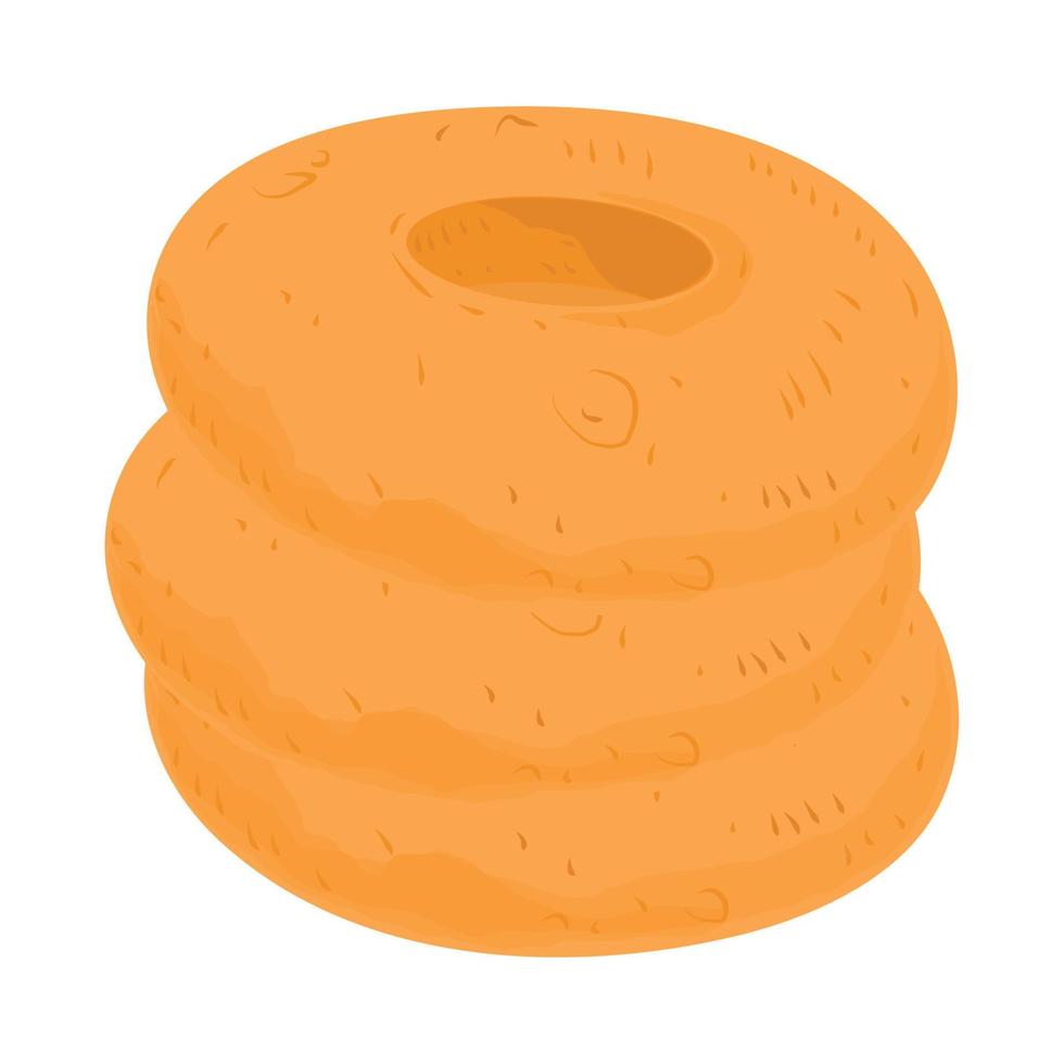 icône de beignets cuits au four vecteur