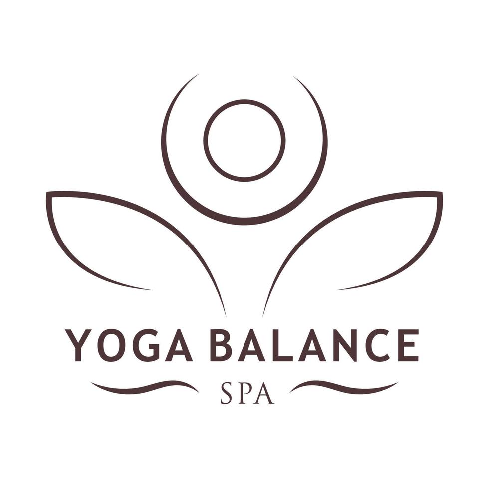 spa équilibre yoga vecteur