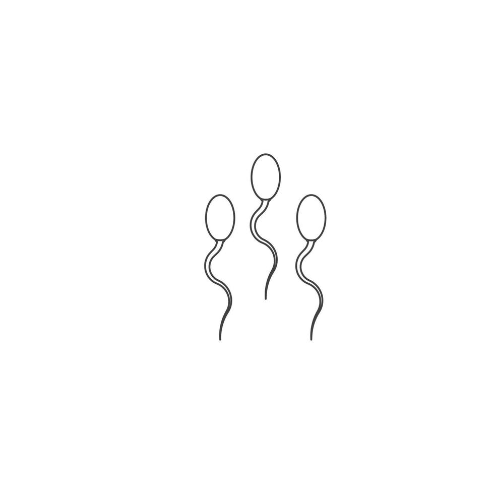 modèle de conception d'illustration vectorielle d'icône de sperme vecteur