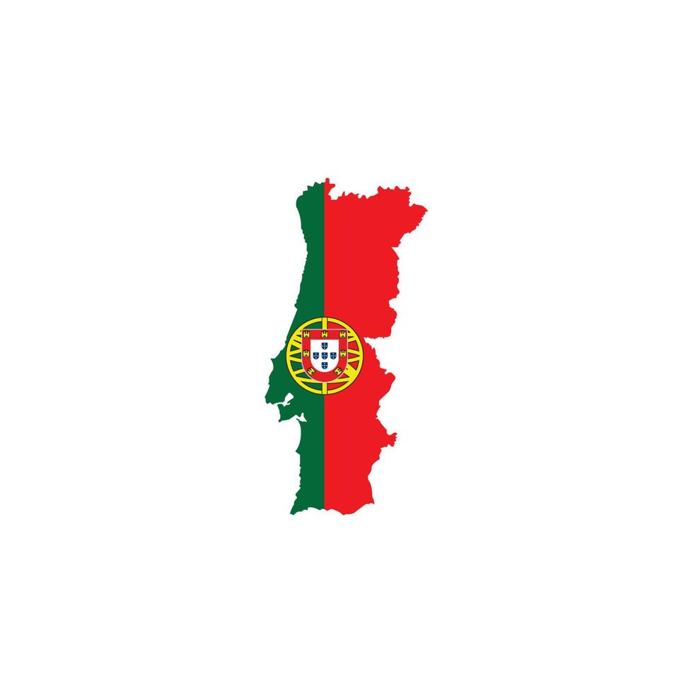 icône de la carte du portugal vecteur