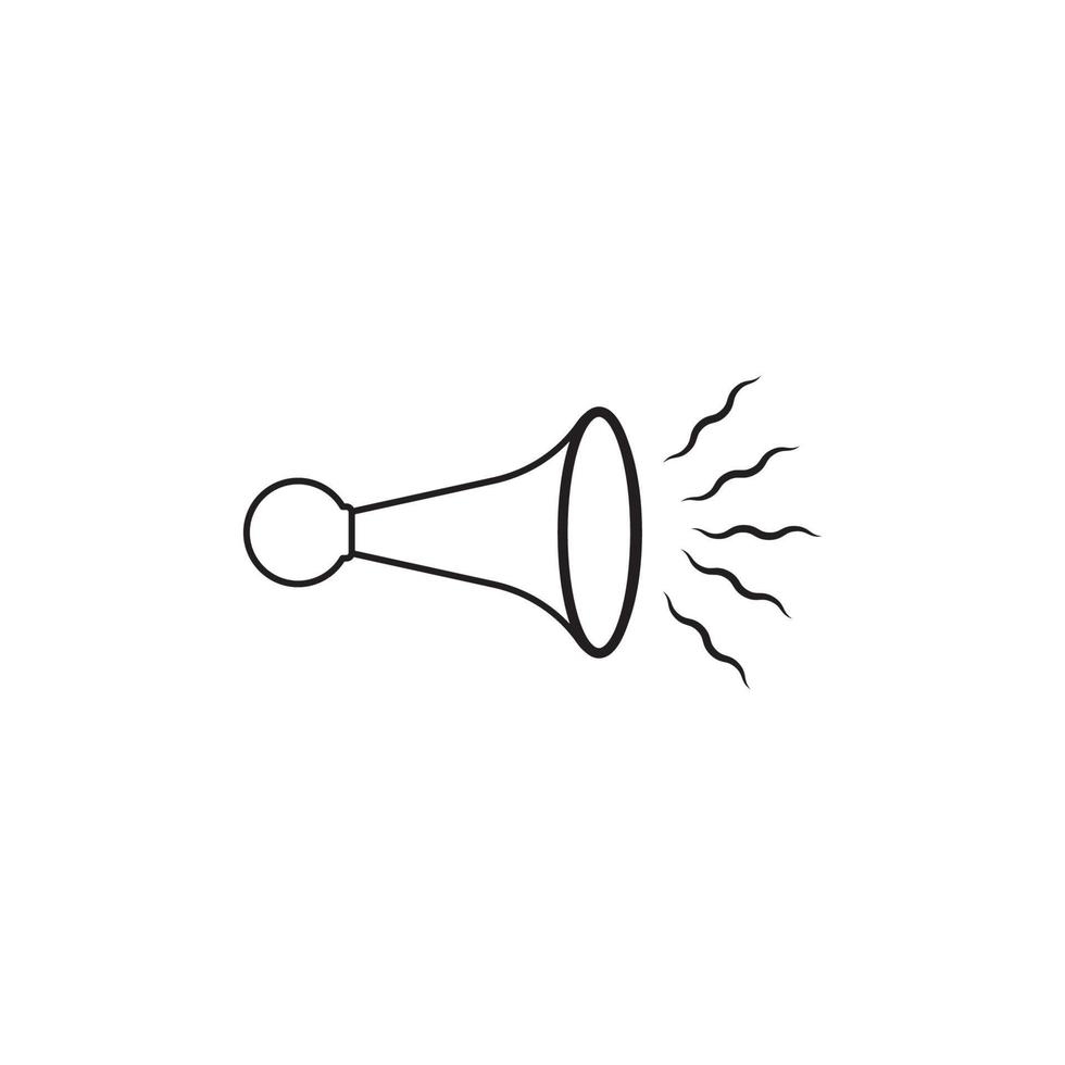 L'icône de l'avertisseur sonore vector illustration design symbole