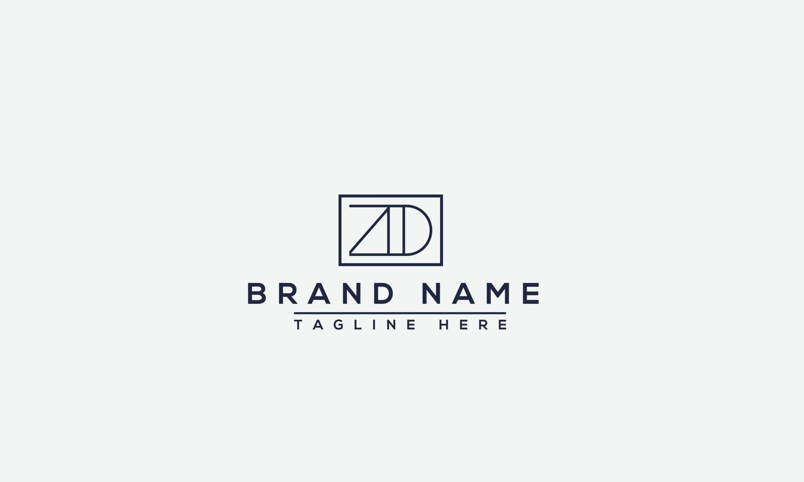 modèle de conception de logo zd élément de marque graphique vectoriel