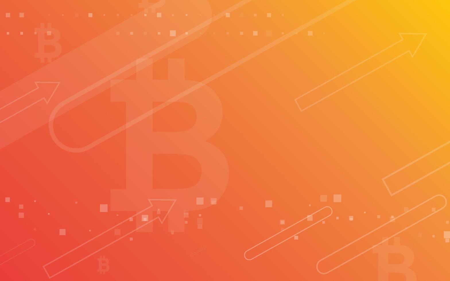 bitcoin crypto monnaie illustration vectorielle pour la page, le logo, la carte, la bannière, le web et l'impression. vecteur