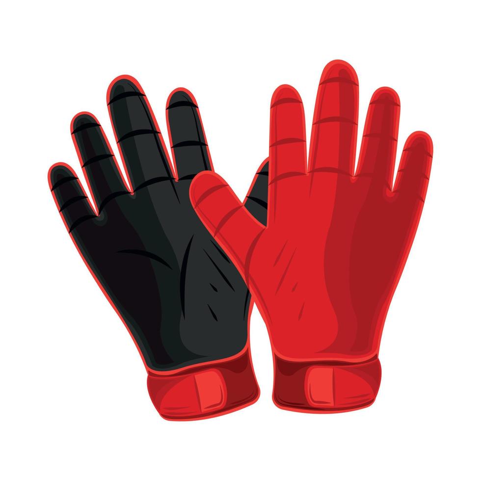 équipement de gants de football vecteur