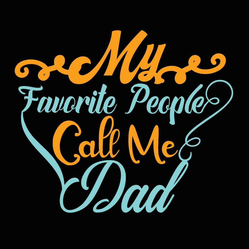 art vectoriel de la typographie de la fête des pères. peut être utilisé pour les imprimés de t-shirts, les citations de père et les vecteurs de t-shirt de papa, la conception de chemises cadeaux.