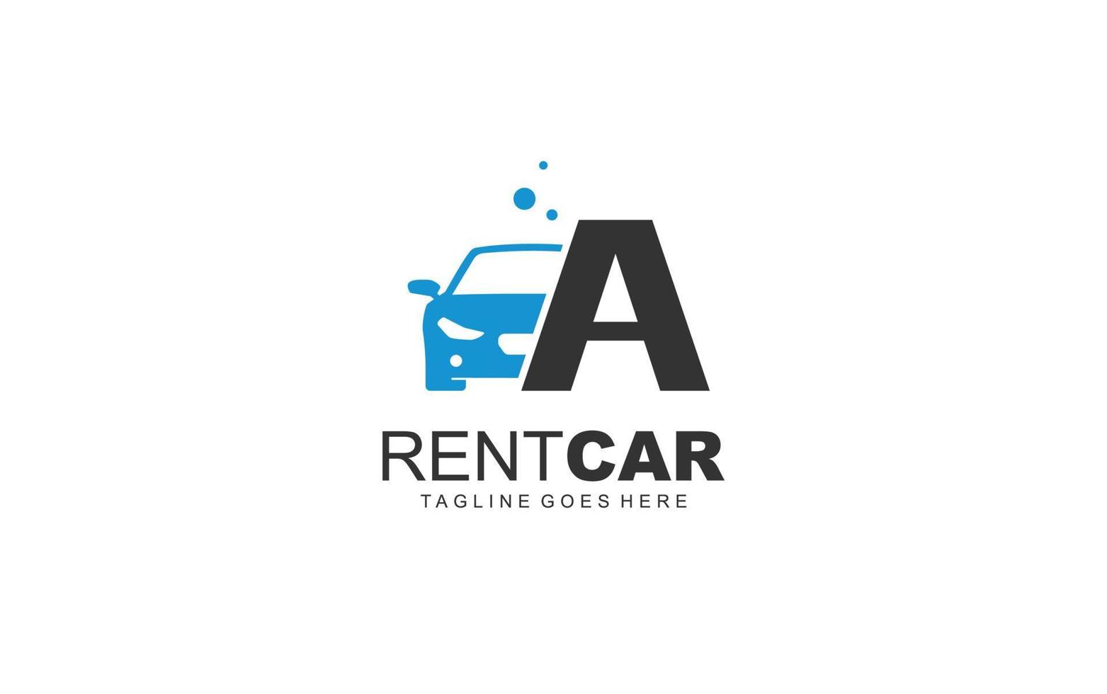 une location de logo pour une entreprise de branding. illustration vectorielle de modèle de transport pour votre marque. vecteur