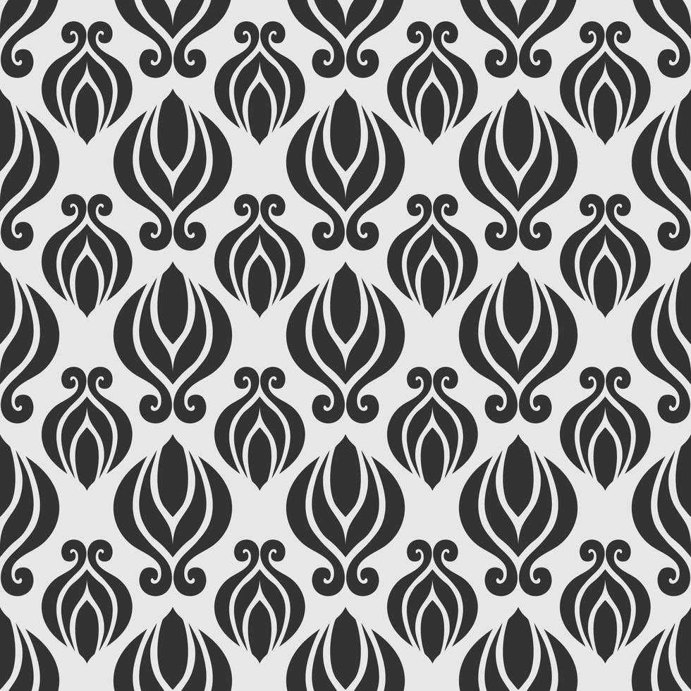 papier peint à motif floral monochrome sans couture vecteur