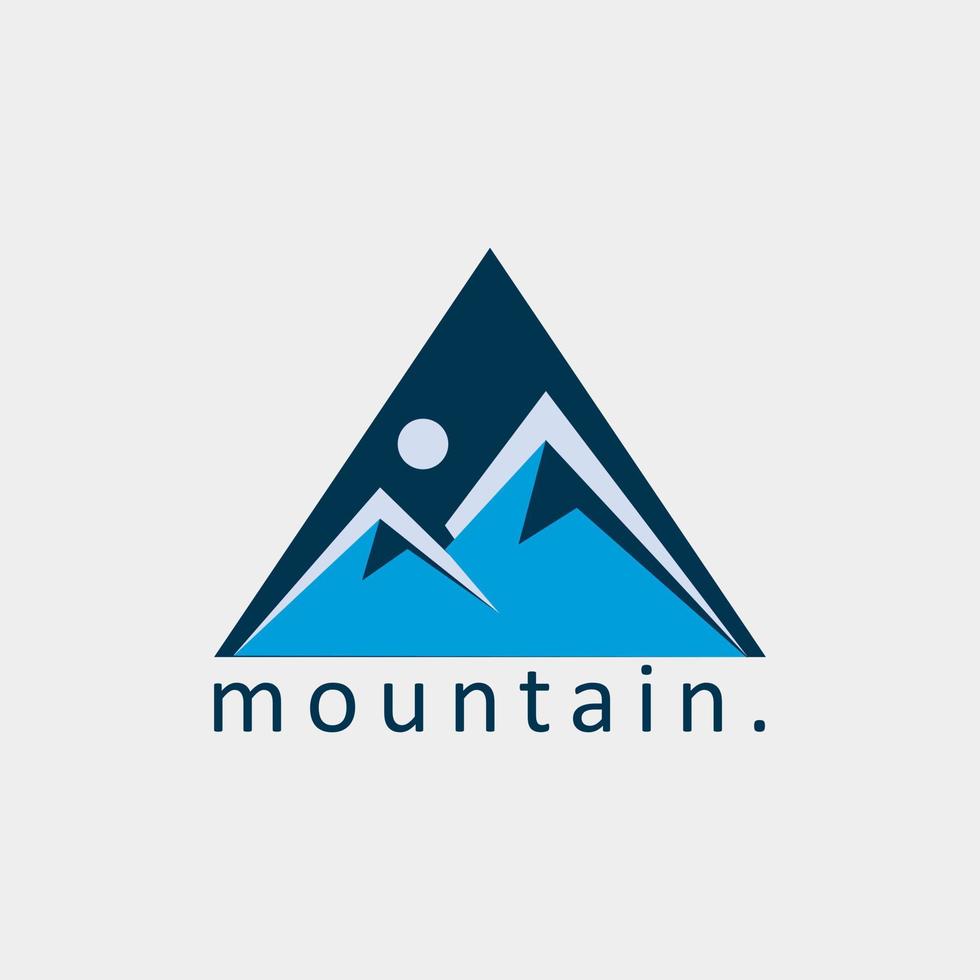 conception de vecteur de logo illustration montagne