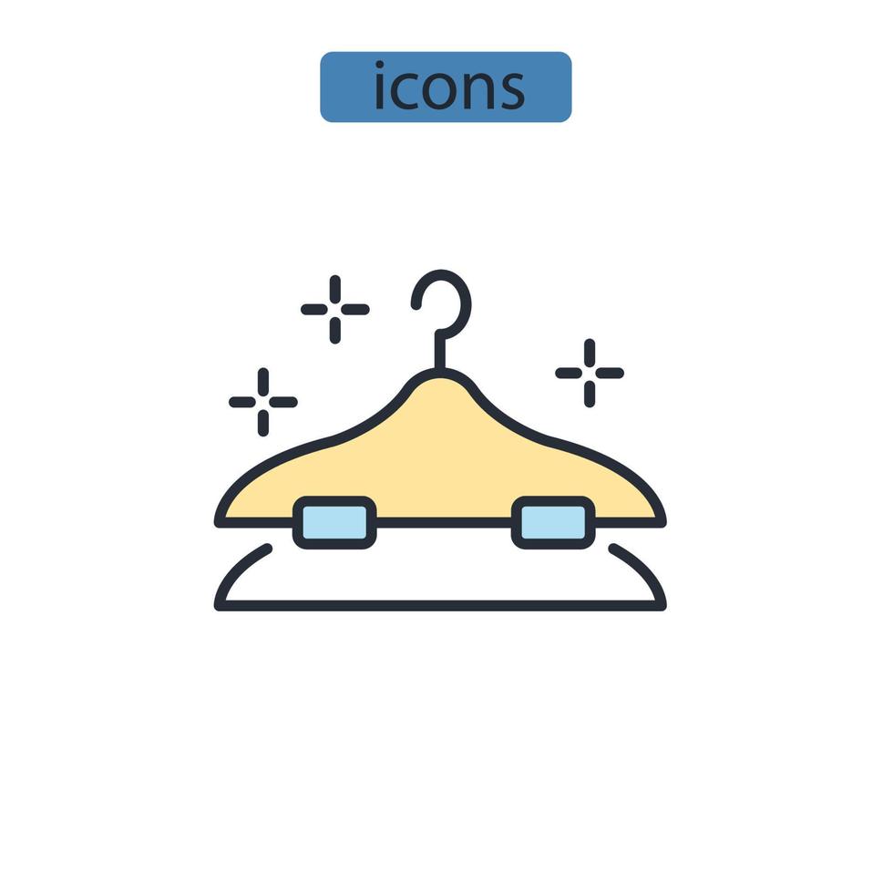 cintre icônes symbole vecteur éléments pour infographie web