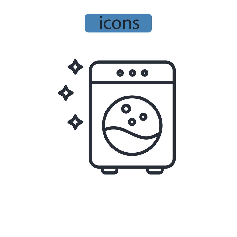 rondelle icônes symbole vecteur éléments pour infographie web