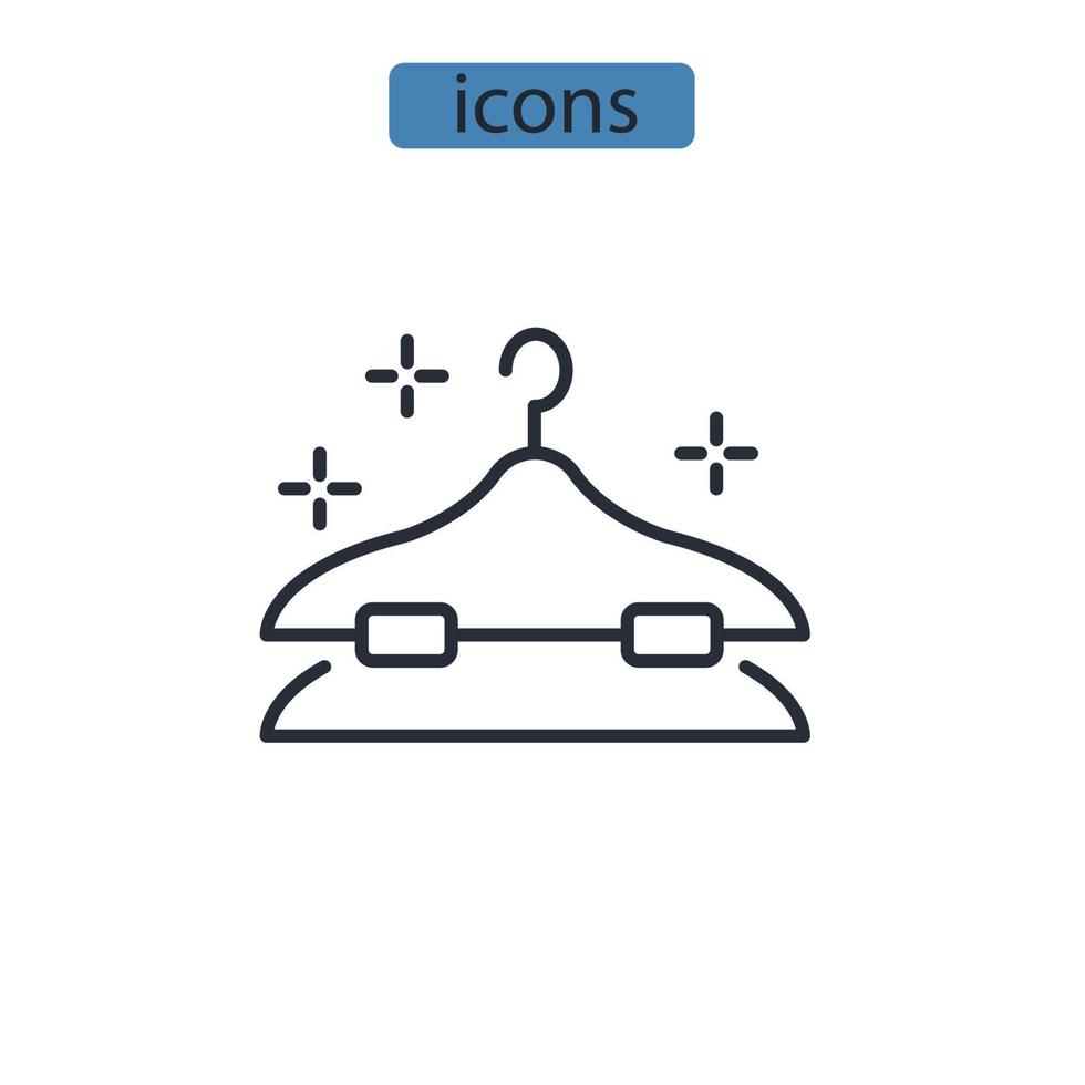 cintre icônes symbole vecteur éléments pour infographie web