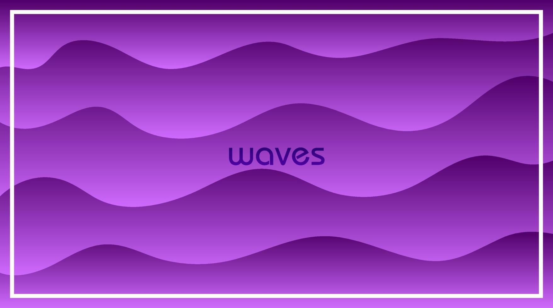 vagues abstraites papier découpé fond avec violet vecteur