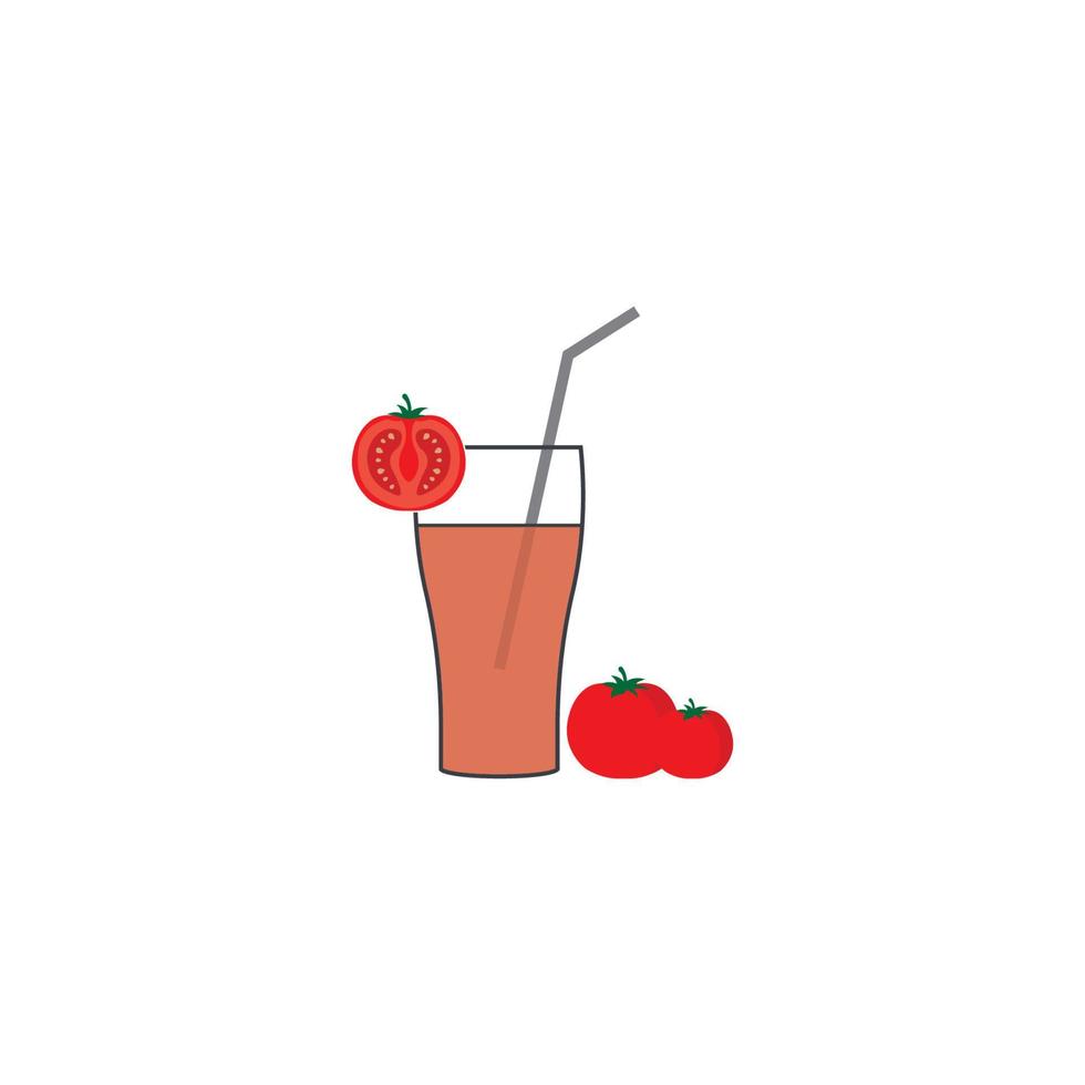 icône de jus de tomate vecteur