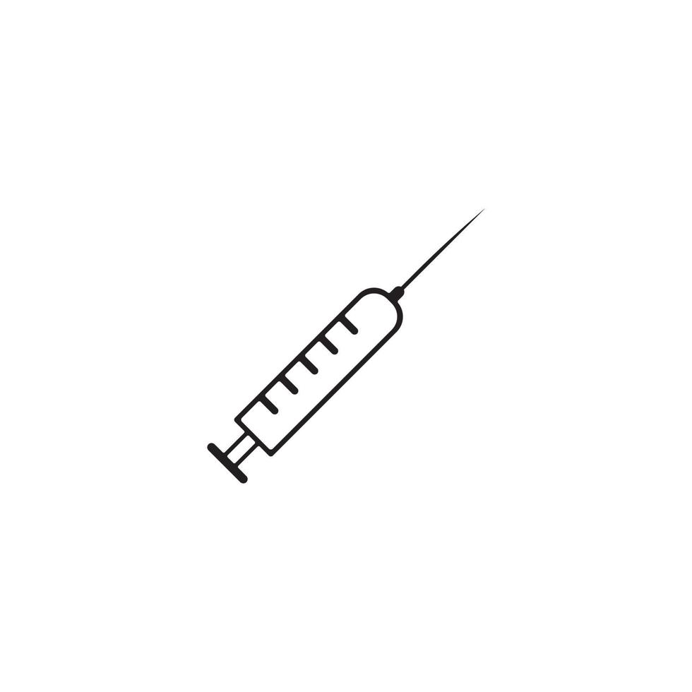 L'icône de la seringue vector illustration design symbole