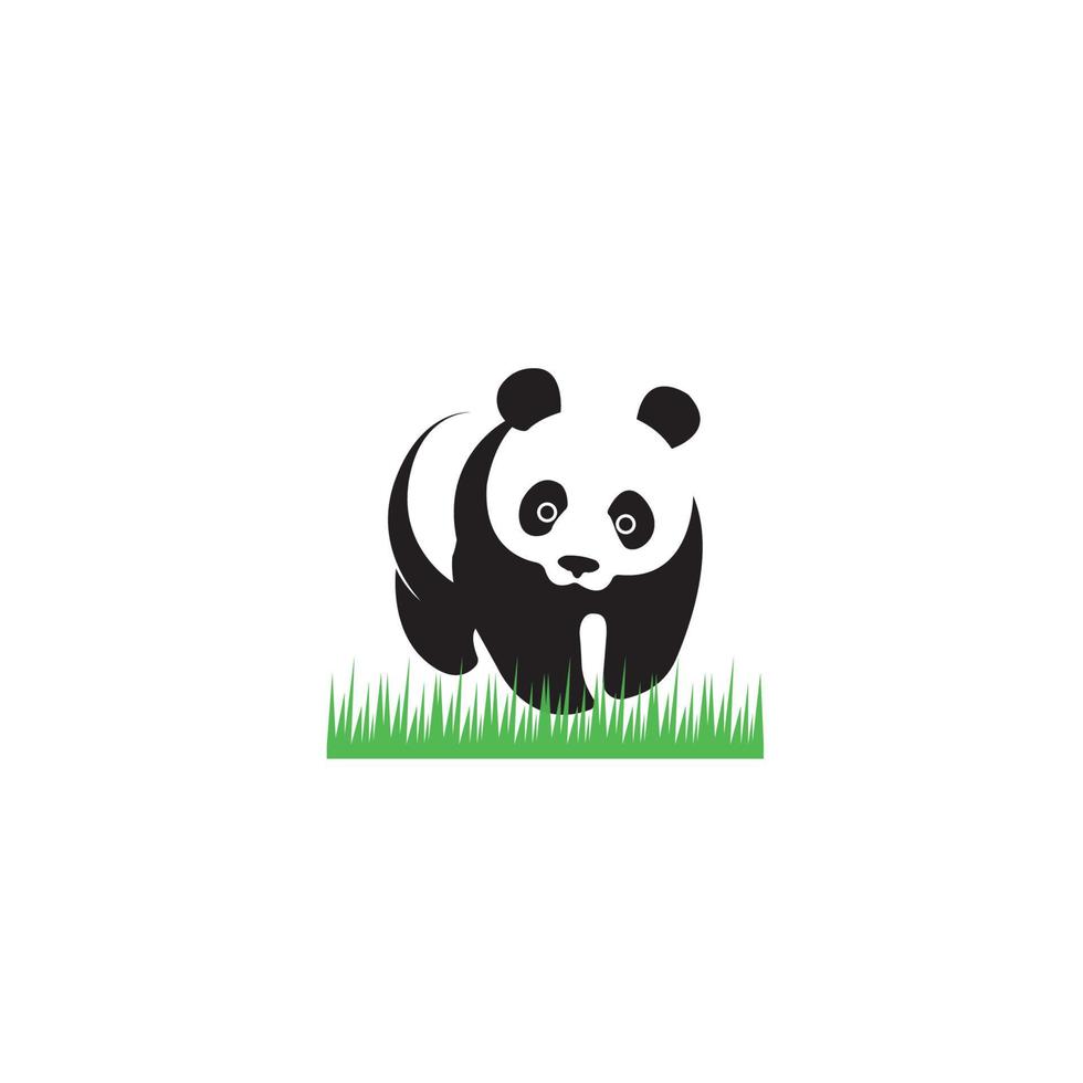 panda icône illustration vectorielle conception de symbole vecteur