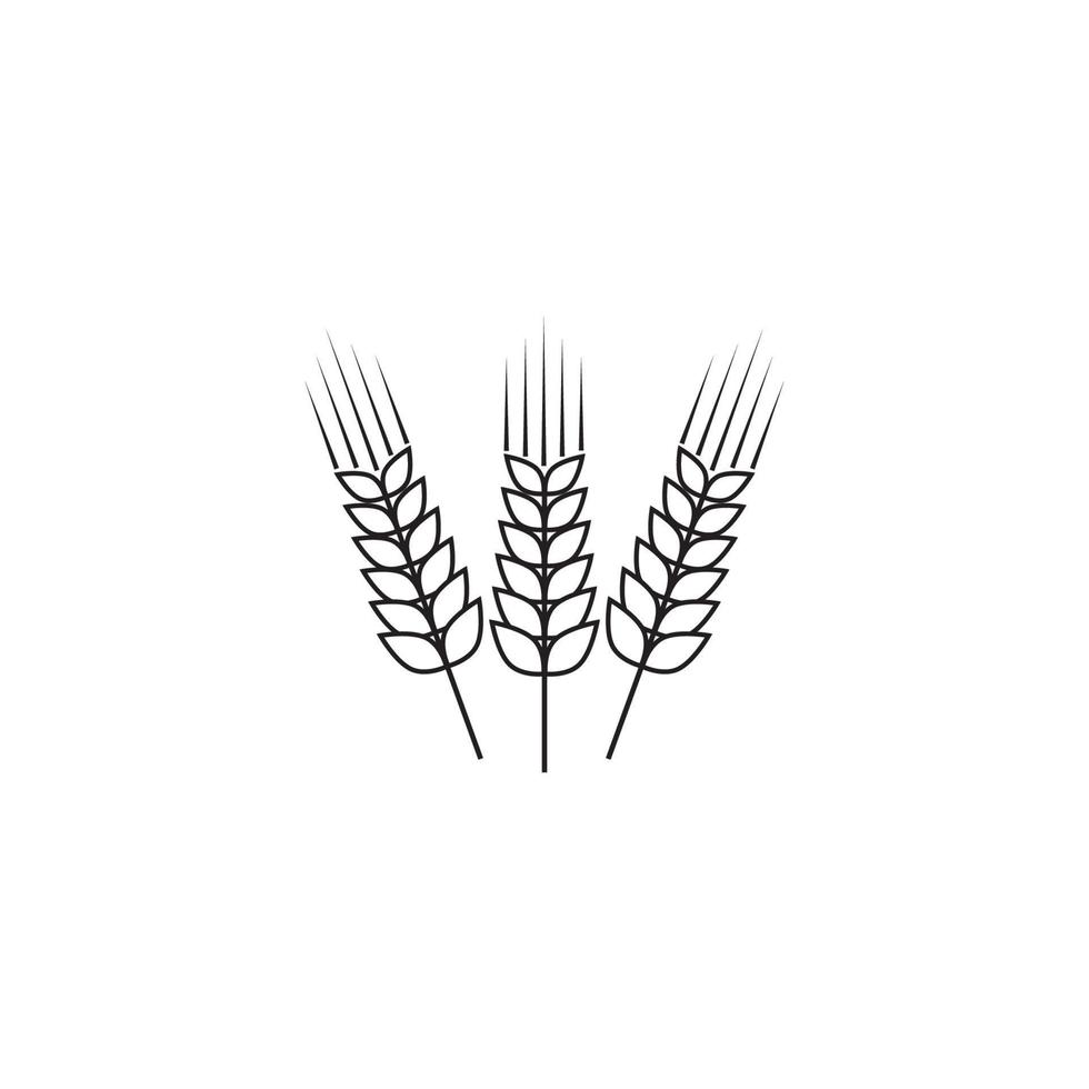 logo de l'agriculture du blé vecteur