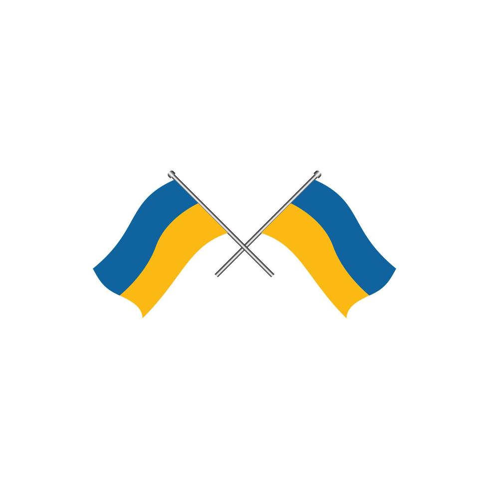 icône de drapeau ukraine vecteur