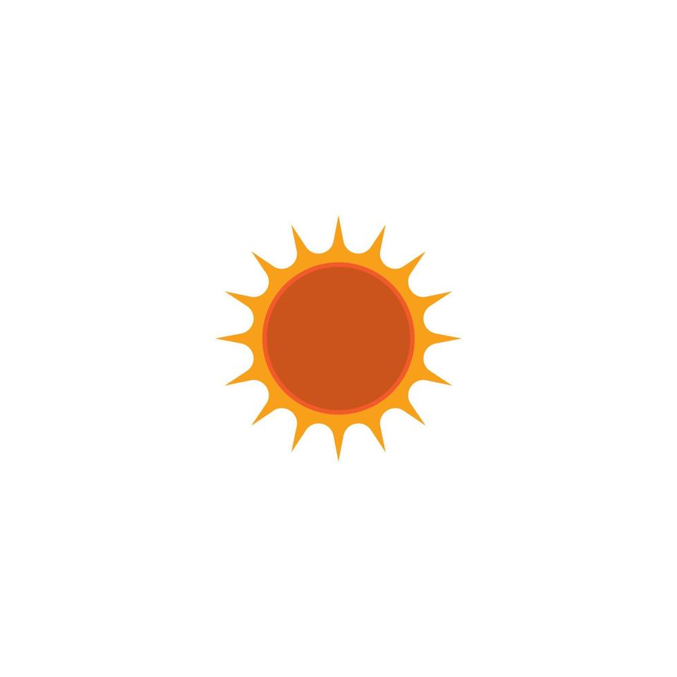 soleil - été, icône, vecteur, illustration, symbole, conception vecteur