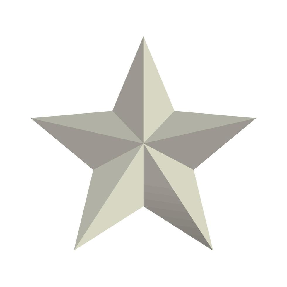 icône étoile en acier vecteur