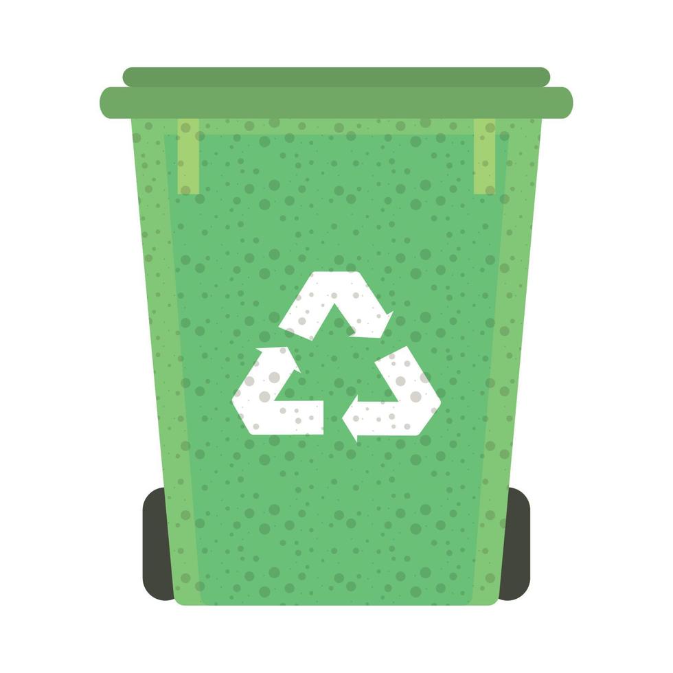 recycler la poubelle vecteur