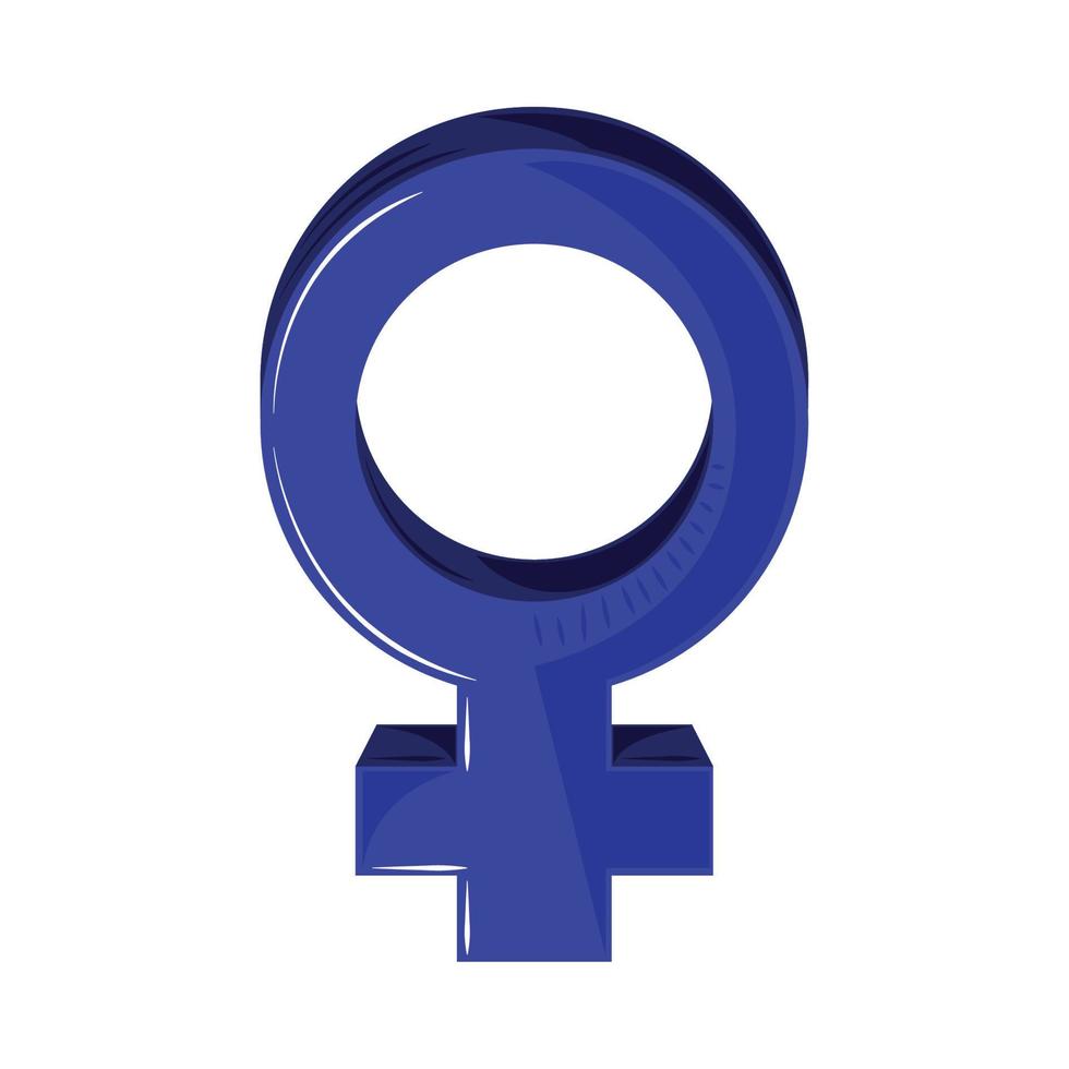 symbole de genre féminin vecteur