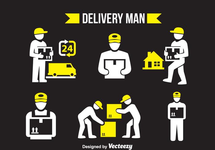 Ensembles vectoriels Delivery Man vecteur