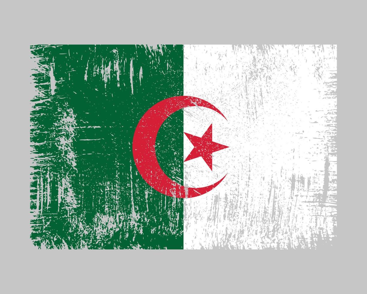 vecteur de drapeau algérie