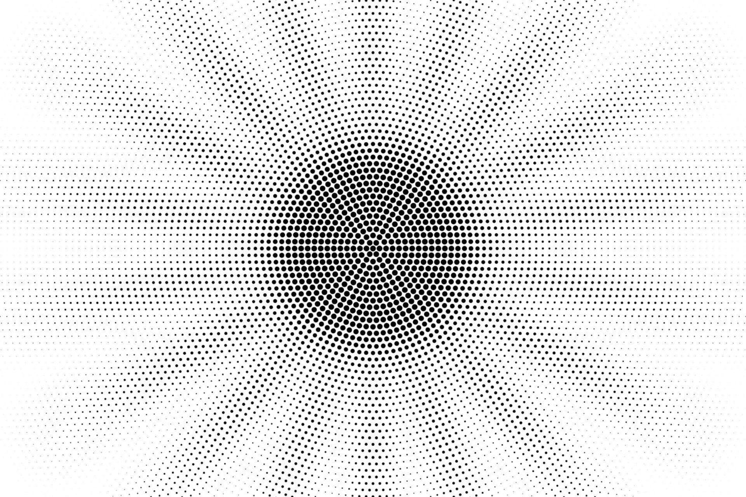 dégradé radial de demi-teinte semblable au soleil composé de cercles, motif de points vectoriels. vecteur