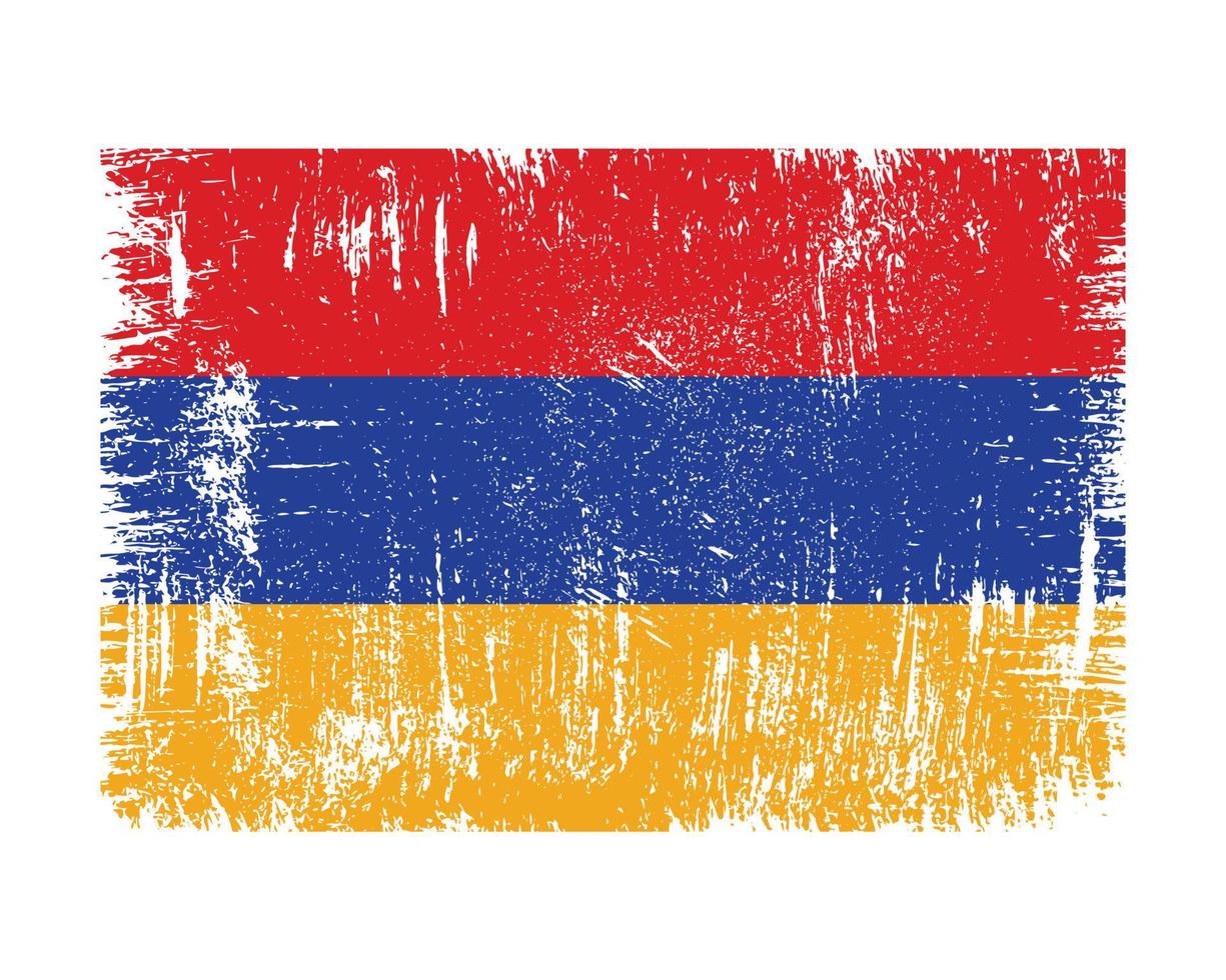 vecteur de drapeau arménien