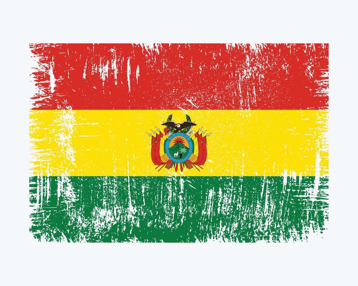 vecteur de drapeau de la bolivie