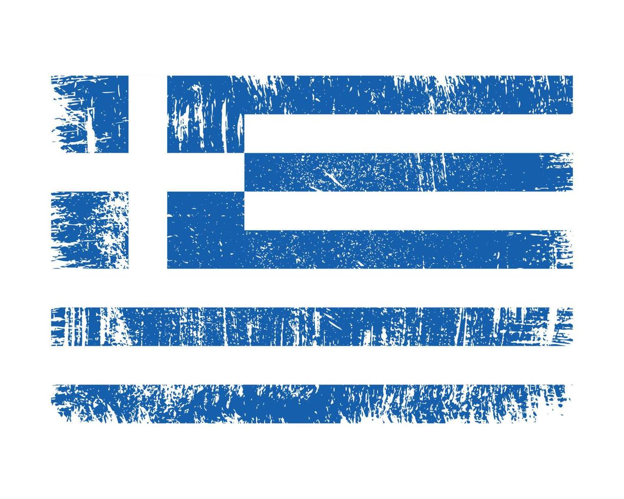 vecteur de drapeau de la grèce