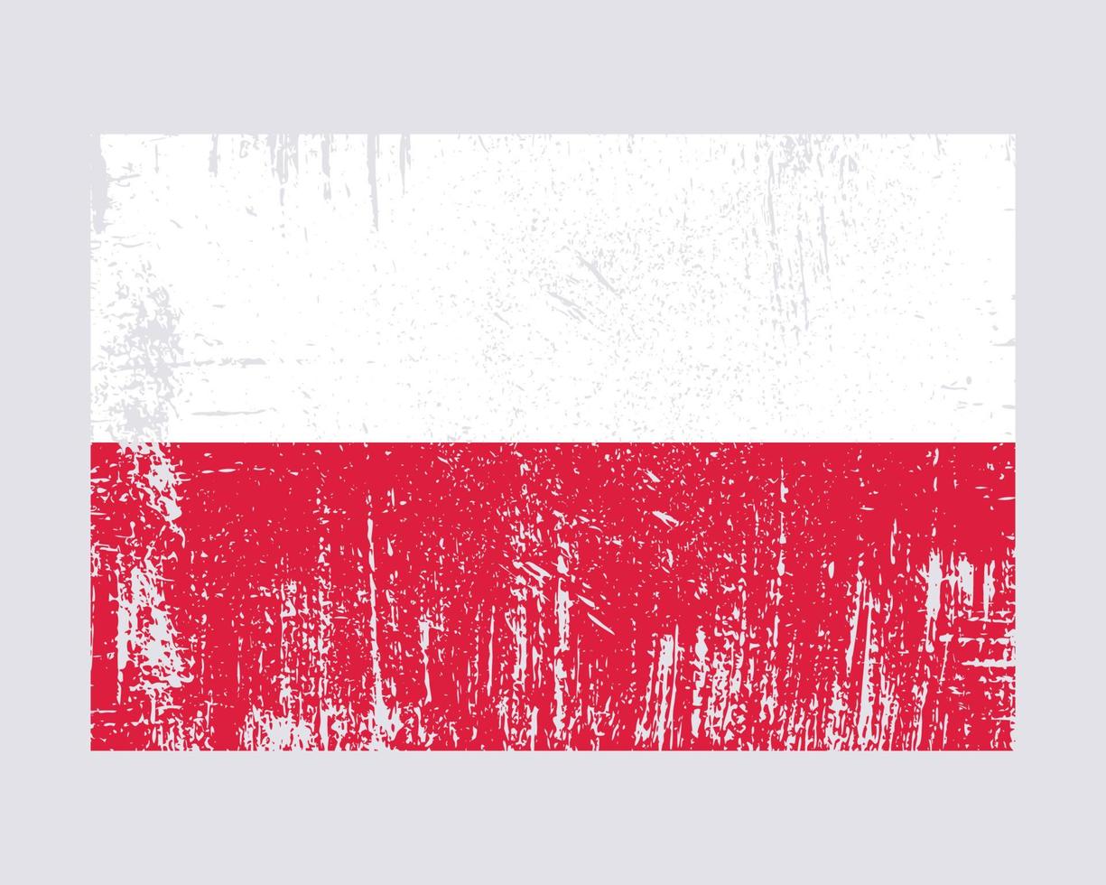 vecteur de drapeau de la pologne