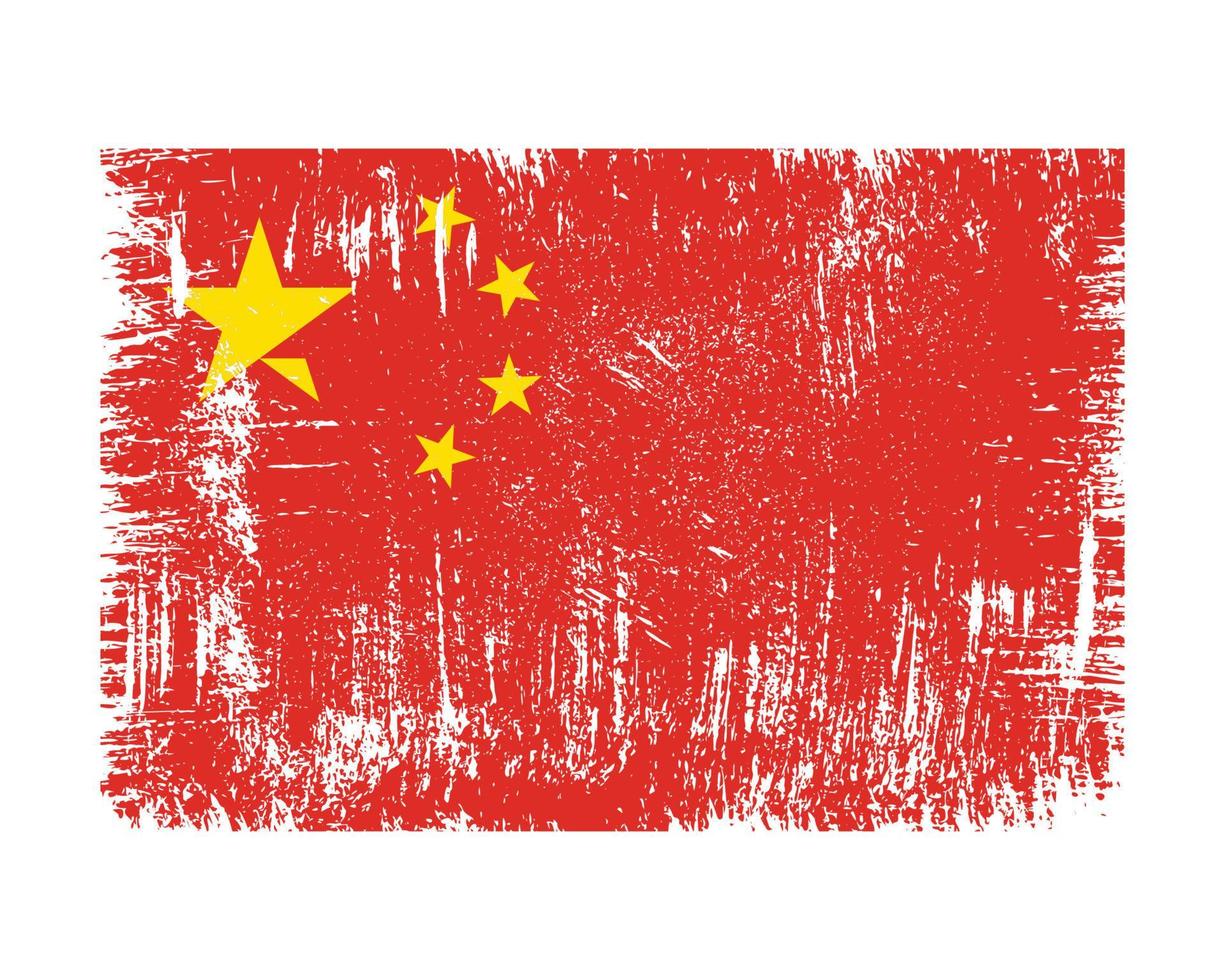 vecteur de drapeau de la chine