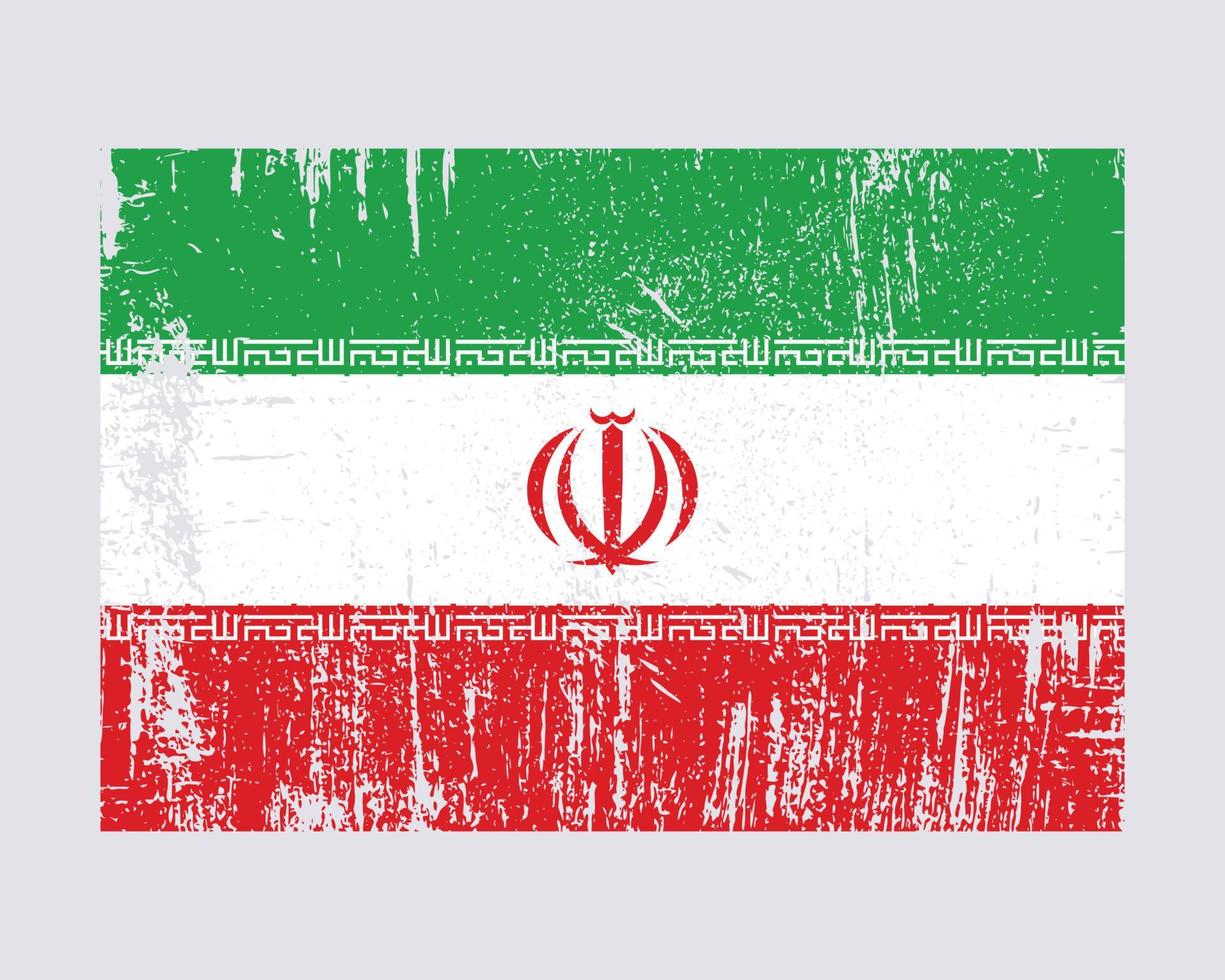 vecteur de drapeau iranien