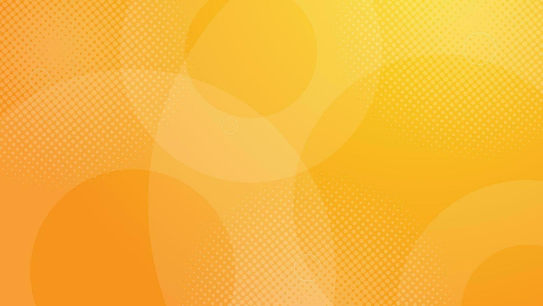 abstrait orange avec des formes circulaires et une composition en demi-teintes. illustration vectorielle vecteur