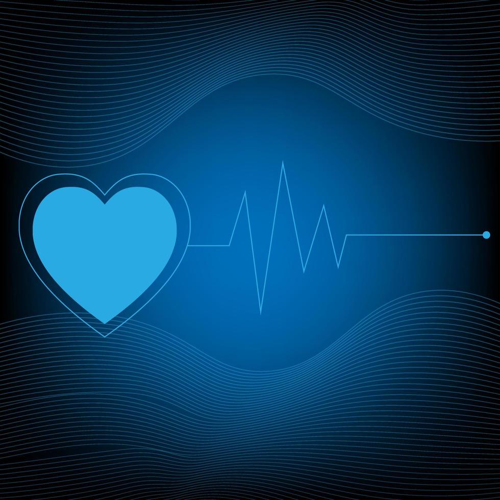 moniteur de fréquence cardiaque ai concept de vecteur d'hologramme pour l'écran d'affaires de fond d'élément technologique futur