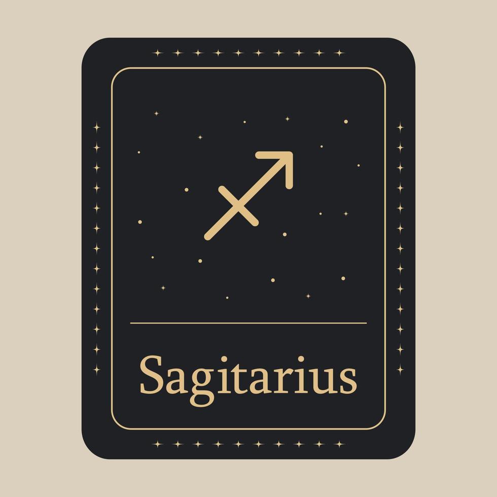 icône du zodiaque sagittaire. illustration vectorielle. vecteur