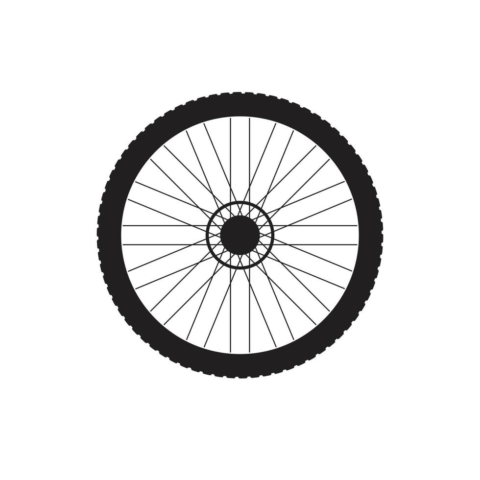 roue de bicyclette de vecteur