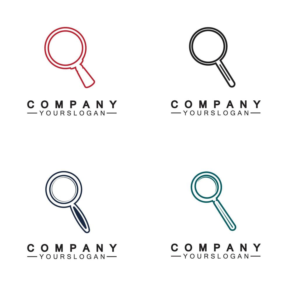 icône de ligne de loupe, signe vectoriel de contour, symbole de recherche, illustration du logo.