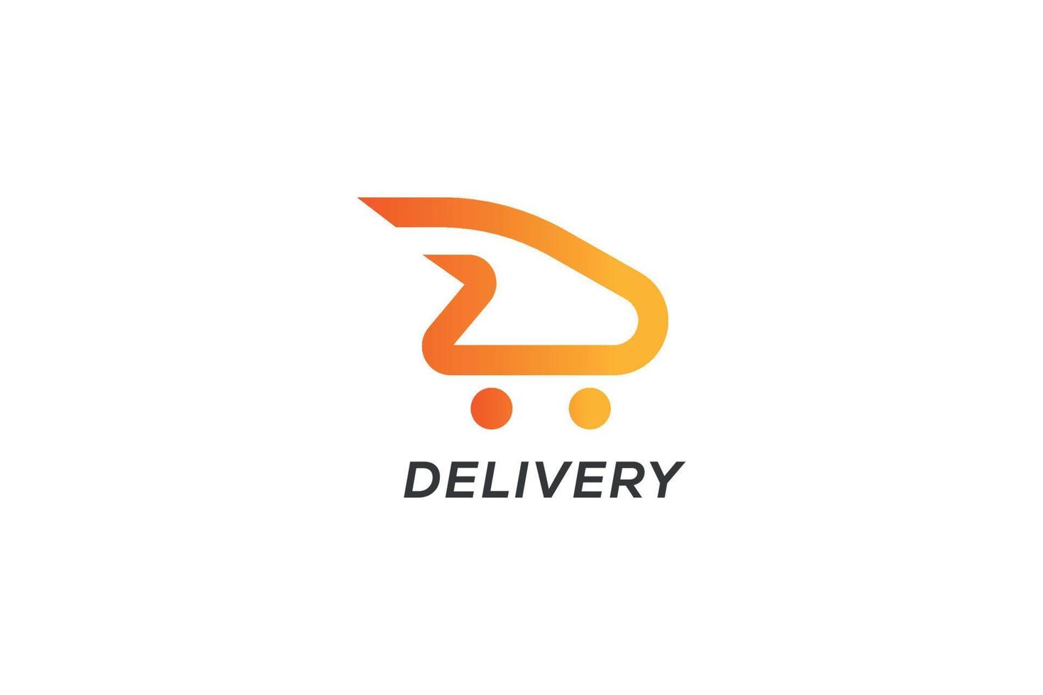 logo de livraison, logo d, logo d'achat, boutique en ligne, icône de livraison rapide, vecteur