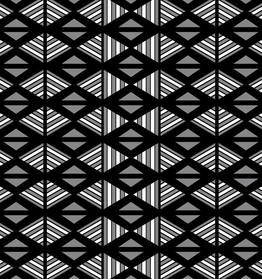 motif ethnique triangulaire gris vecteur